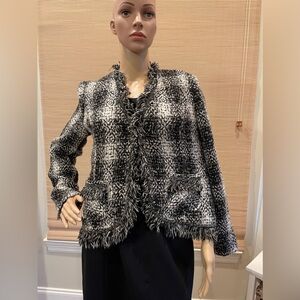 Carol Anderson By Invitation Blazer. Cabi Blazer Fringe Size 4.